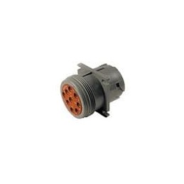 1 pcs : HD10-9-96P - Automotive Connectors RECPT HD10 9 WAY FLANGE