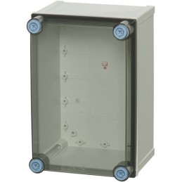 1 pcs - Fibox CAB PCQ Series Polycarbonate Wall Box, IP66, IP67, Viewing Window, 272 mm x 398 mm x 598mm