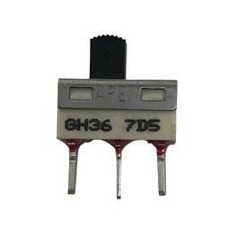1 pcs : GH36P010001 - Slide Switches Straight PC slide SP Silver Contacts