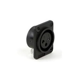 1 pcs : PD3FRA2 - XLR Connectors QG PLASTIC PANEL MNT