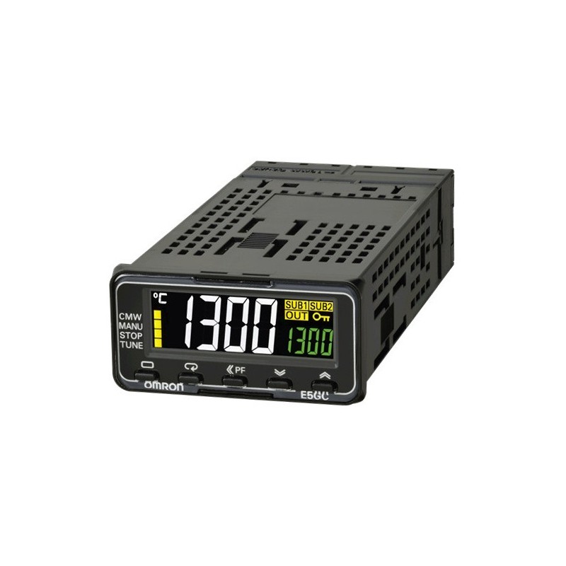 1 pcs - Omron E5GC Panel Mount PID Temperature Controller, 24 x 48mm 4 Input, 4 Output Relay, 240 V Supply Voltage