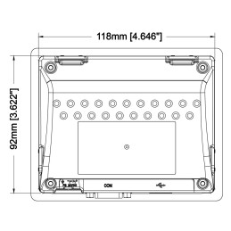 1 pcs - Crouzet em4, Millenium 3 Touch Screen HMI - 4.3 in, TFT LCD Display, 480 x 272pixels