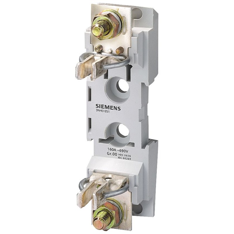 1 pcs - Siemens 160A Rail Mount Fuse Holder, 1P, 690V