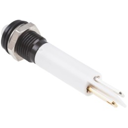 1 pcs - RS PRO White Panel Mount Indicator, 220V ac, 8mm Mounting Hole Size, IP67