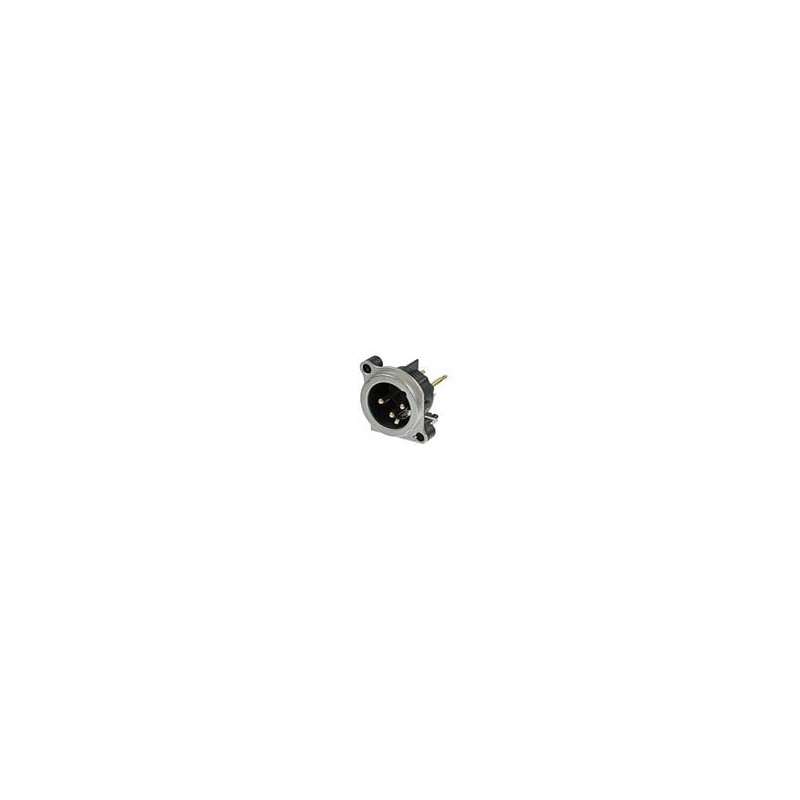 1 pcs : NC3MBV-1 - XLR Connectors 3P XLR MALE PCBV