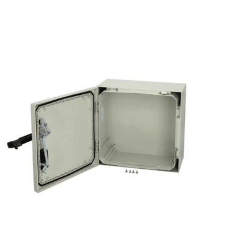 1 pcs - Fibox Polycarbonate Wall Box, IP66, 400 mm x 400 mm x 210mm