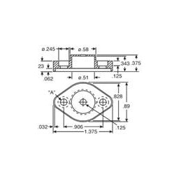 1 pcs : 4635 - Mounting Fixings TO-66 TRANS COVER