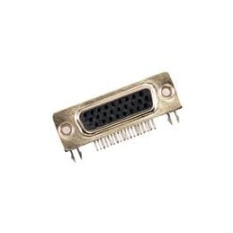 1 pcs : 173113-0134 - D-Sub High Density Connectors FCT HD DSUB RA PC RCPT 26 PN W/CLINCH