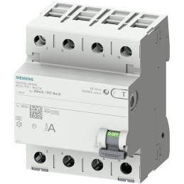 1 pcs - Siemens RCCB, 40A, 2 Pole, 30mA, Type A, 230V
