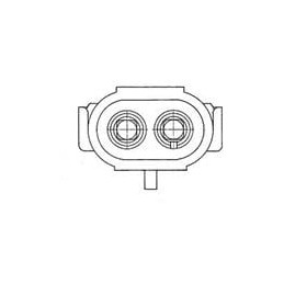 1 pcs : 12034074 - Automotive Connectors 2 Way M W/P Sealed