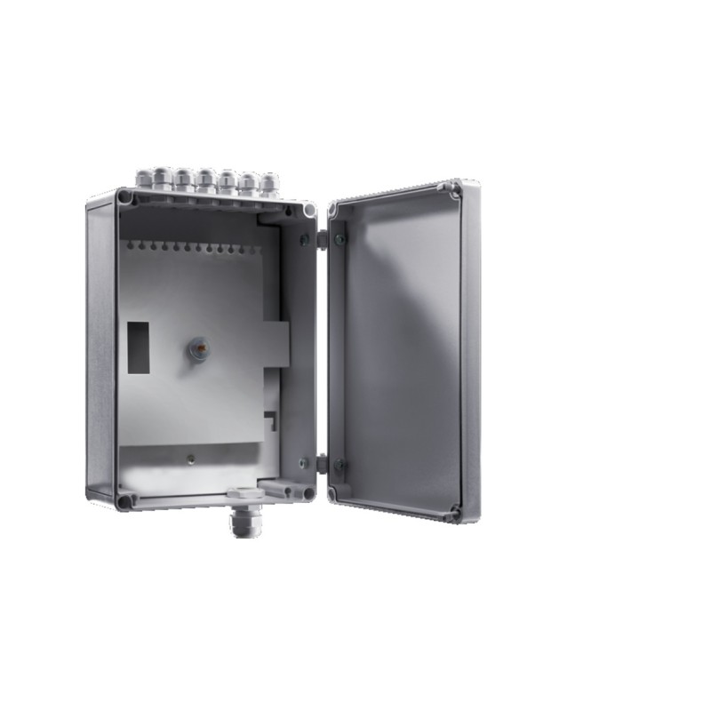 1 pcs - Rittal DK 7451 Series Fibreglass Wall Box, IP66, 254 mm x 180 mm x 90mm