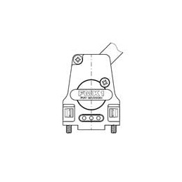 1 pcs : 173111-0303 - D-Sub Backshells FCT HOOD S1 0DEG MTL