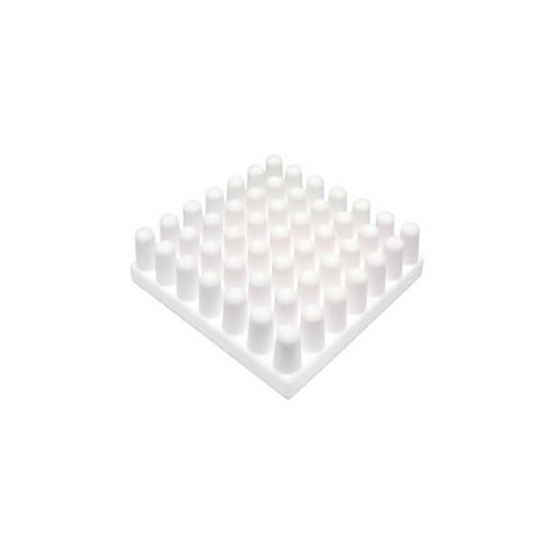1 pcs - Heatsink, Universal Square Ceramic, 3.7 °C/W @ 400 lfm, 7.2 °C/W @ 100 lfm, 50 x 50 x 12mm, Adhesive, Screw