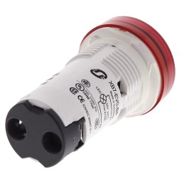 1 pcs - Schneider Electric, Harmony XB7, Panel Mount Red LED Pilot Light Head, 22mm Cutout, Round, 24V