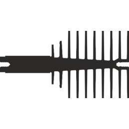 1 pcs - Heatsink, 1.55K/W, 150 x 40 x 75mm, Clip