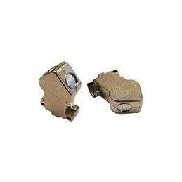 1 pcs : 959-009-030R121 - D-Sub Backshells 9 POS 45 DEGREE DIE CAST NICKEL