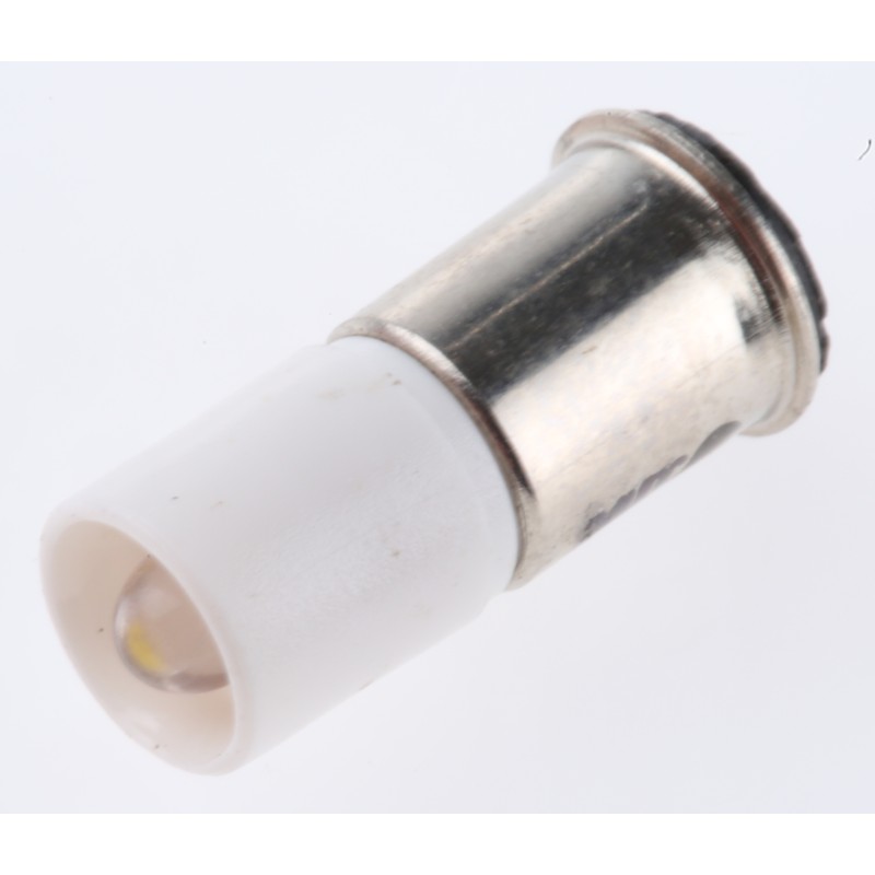 1 pcs - RS PRO White LED Indicator Lamp, 24V dc, Midget Flange Base, 6mm Diameter, 2070mcd