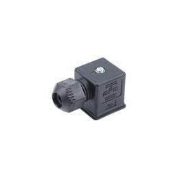 1 pcs : 1212010044 - Circular DIN Connectors mPm FORM A 2P V0 NBR GKT BLK
