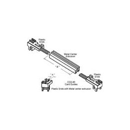 1 pcs : CG3-80E - Racks & Rack Cabinet Accessories 1101.10 80MM CARD GUIDE,PK/2 W/ESD CLIP