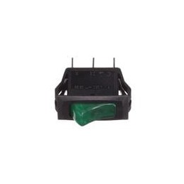 1 pcs : CRE22F2BBGLE - Rocker Switches SPST ON-OFF GRN 20A ILLUMINATED