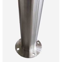 1 pcs - RS PRO Grey Stainless Steel Post
