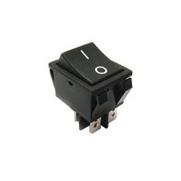 1 pcs : R5BBLKREDGF2 - Rocker Switches 15A 250V DPST On-OffIncandescent