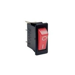 1 pcs : C5503PLLAB - Rocker Switches C5503PLY T.BLACK GRN 12V LED