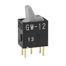 1 pcs : GW12LHP - Rocker Switches SPDT ON-ON GRY PADDLE ACTUATOR