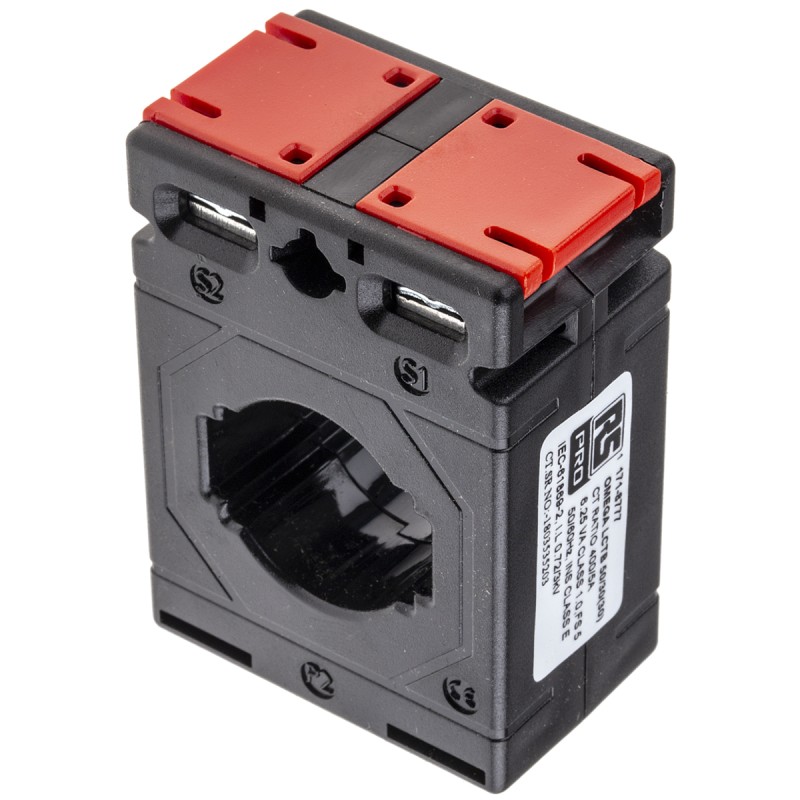 1 pcs - RS PRO Base Mounted Current Transformer, 400A Input, 400:5, 5 A Output, 30 x 10mm Bore