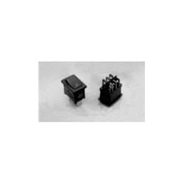 1 pcs : PREDA1-07F-BB0BW - Rocker Switches DPST ON-OFF 6A-10A PWR ROCKER SWITCH