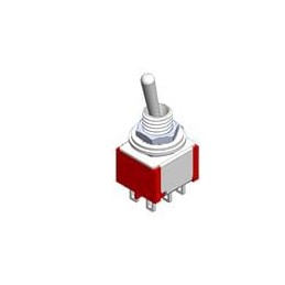 1 pcs : 1MD1T1B1M1QES - Toggle Switches SWITCH TOGGLE DPDT