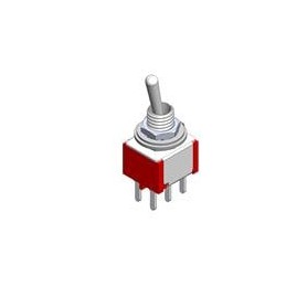 1 pcs : 1MD1T1B1M2QES - Toggle Switches SWITCH TOGGLE DPDT