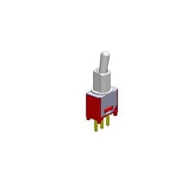 1 pcs : 2MS1T2B2M2RES - Toggle Switches Sub-Miniature SPDT switch on-on pc thru-hole