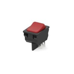 1 pcs : PRFDD1-16F-BB000 - Rocker Switches PWR ROCKER BLK ON-ON