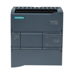 1 pcs - Siemens SIMATIC S7-1200 Series PLC CPU for Use with SIMATIC S7-1200 Series, 20.4 - 28.8 V dc Supply, Digital,