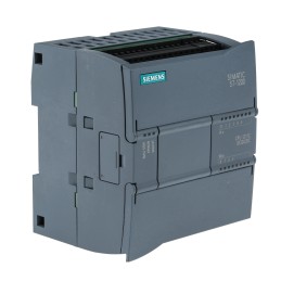 1 pcs - Siemens SIMATIC S7-1200 Series PLC CPU for Use with SIMATIC S7-1200 Series, 20.4 - 28.8 V dc Supply, Digital,
