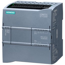 1 pcs - Siemens SIMATIC S7-1200 Series PLC CPU for Use with SIMATIC S7-1200 Series, 20.4 - 28.8 V dc Supply, Digital,