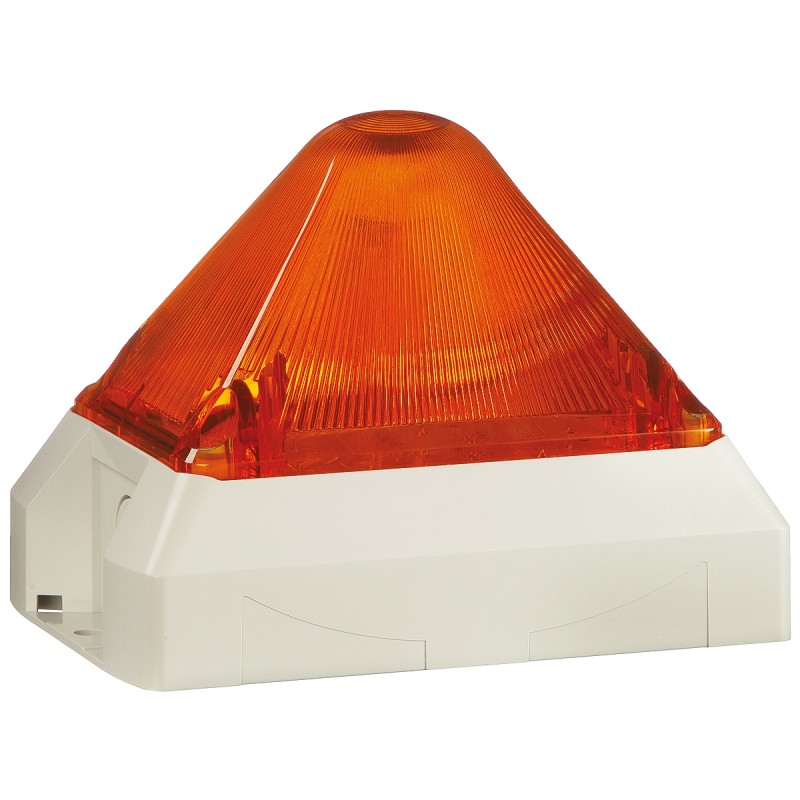 1 pcs - Pfannenberg PY X-M-05 Series Amber Flashing Beacon, 24 V ac/dc, Panel Mount, Xenon Bulb