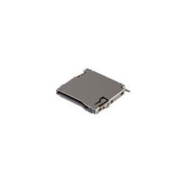 1 pcs : MSD-2-A - Memory Card Connectors 9 Positions, Push In, Auto Eject Out, SMT, 0.7 mm Height Above Board,