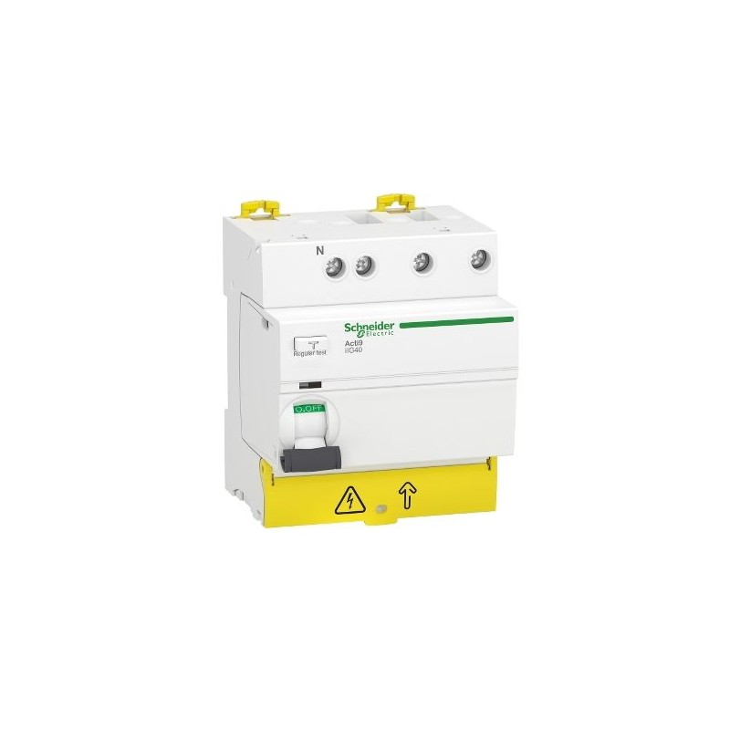 1 pcs - Schneider Electric Acti9 iIG40 RCCB, 25A, 3P+N Pole, 30mA, Type AC, 380 - 415V ac