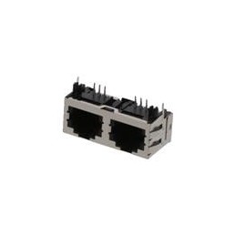 1 pcs : 44248-0093 - Modular Connectors / Ethernet Connectors 6POS R/A SMT 2 PORTS LOW PROFILE