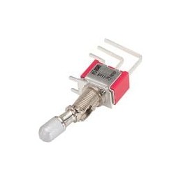 1 pcs : 2M1-DP1-T6-B1-M1QE - Toggle Switches 2-pole, ON - None - ON, 5A/2A 125VAC or 28VDC/250VAC not HP rated, Non-Illuminated,