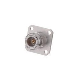 1 pcs : R161416130 - RF Connectors / Coaxial Connectors N / SQUARE FLANGE JACK RECEPTACLE WITH CYLINDRICAL CONTACT