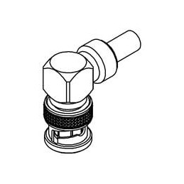 1 pcs : R141182000 - RF Connectors / Coaxial Connectors BNC / RIGHT ANGLE PLUG CRIMP TYPE CABLE 5/50 S