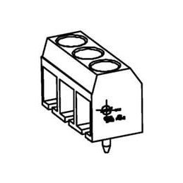 1 pcs : 39543-0603 - Fixed Terminal Blocks 5.0MM EUROBLOCK PC VERT LP BLK 3CKT