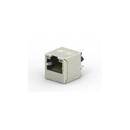 1 pcs : 5-2301995-4 - Modular Connectors / Ethernet Connectors RJ45 JACK INT.MAG. 1GB LED 1X1 VERT.