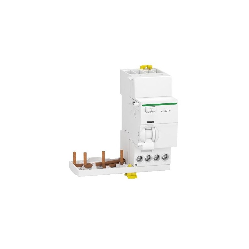 1 pcs - Schneider Electric Acti9 iDT40 RCCB, 40A, 3P+N Pole, 30mA, Type A, 400V ac