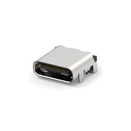 1 pcs : 2345986-1 - USB Connectors USB TYPE C 3.1 TOP MNT DUAL SMT 1.63CH