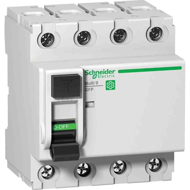 1 pcs - Schneider Electric GFP RCCB, 63A, 4 Pole, 86mA, Type A, 415V ac