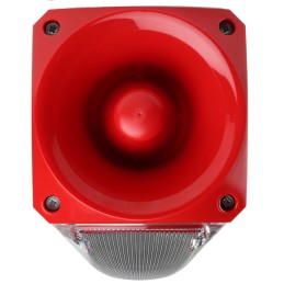 1 pcs - Klaxon Nexus Series Clear Sounder Beacon, 110 V ac, 230 V ac, Wall Mount, 105dB at 1 Metre